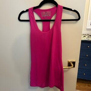 Bright Pink Racerback Workout Tank Top size small